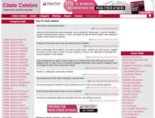 Tablet Screenshot of citate-celebre.eu